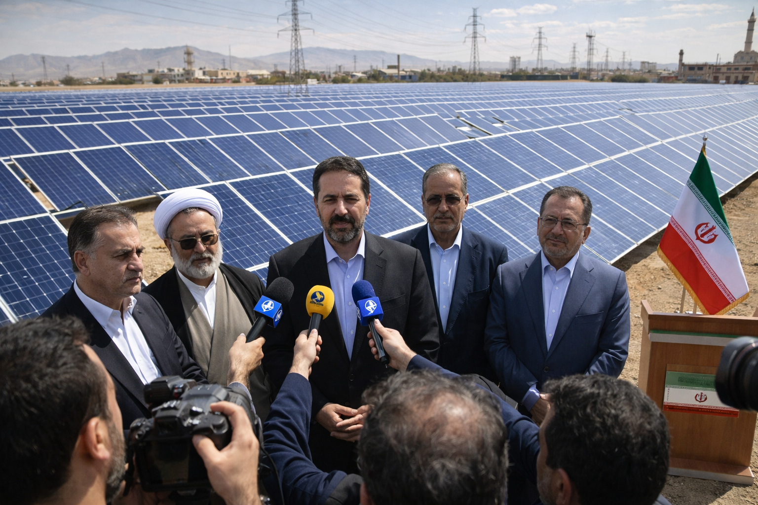 افتتاح نیروگاه خورشیدی ۶ مگاواتی شهرری؛ ظرفیت تجدیدپذیر ایران تا ۵۰۰۰ مگاوات می‌رسد.